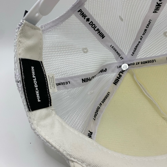 White Pinkdolphin SnapBack Trucker Hat - Picture 5 of 5